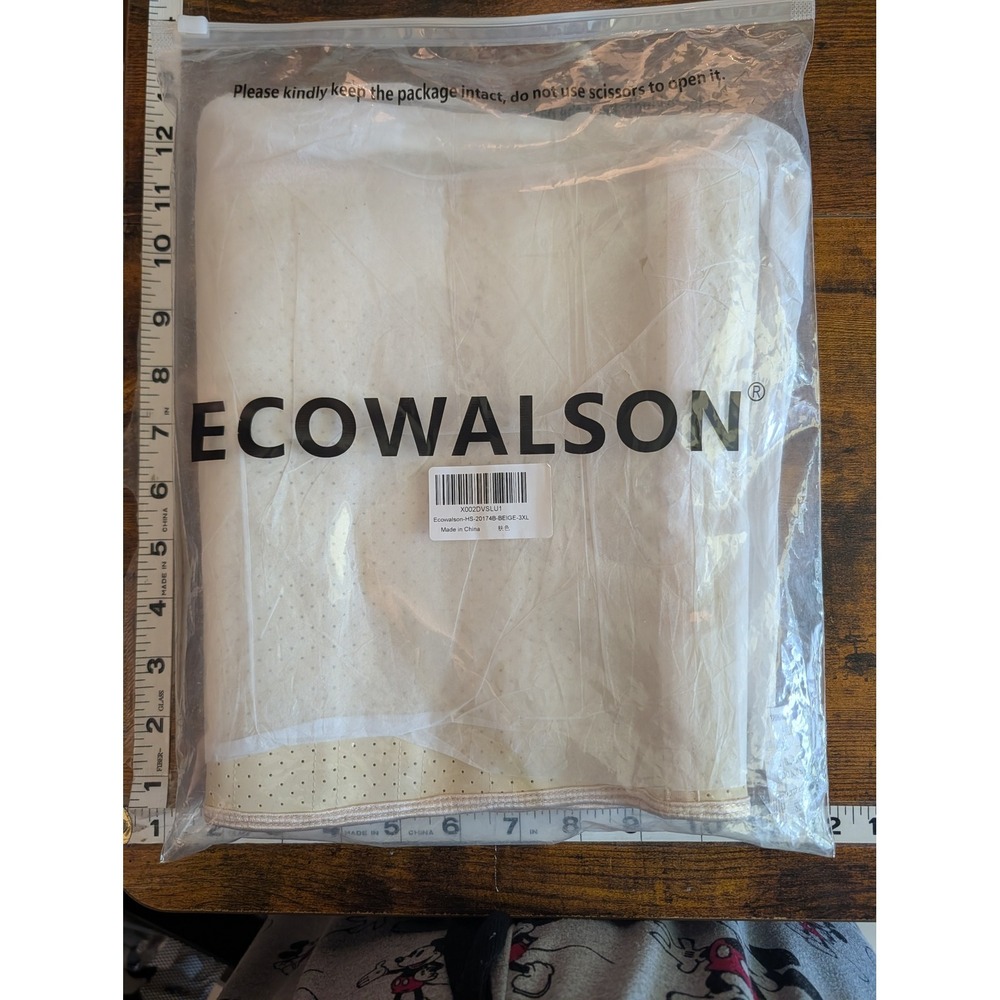 Ecowalson 3XL NEW Beige Waist Trainer Postpartum Tummy Control Shapewear Corset